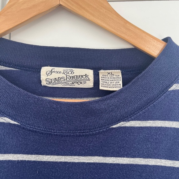 Vintage Stripped Long Sleeve T Shirt - Men's XL - Picture 5 of 9